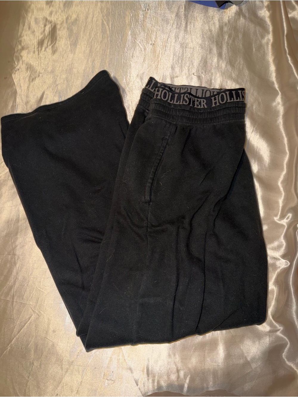 Hollister Black Logo Waistband Joggers